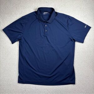 Nike Golf Tour Performance Dri Fit Men’s Navy Blue Size XL 818050-419 Polo